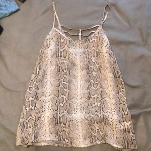 Maurices Snake pattern spaghetti strap tank top